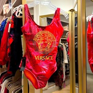 Versace one piece bathing suit